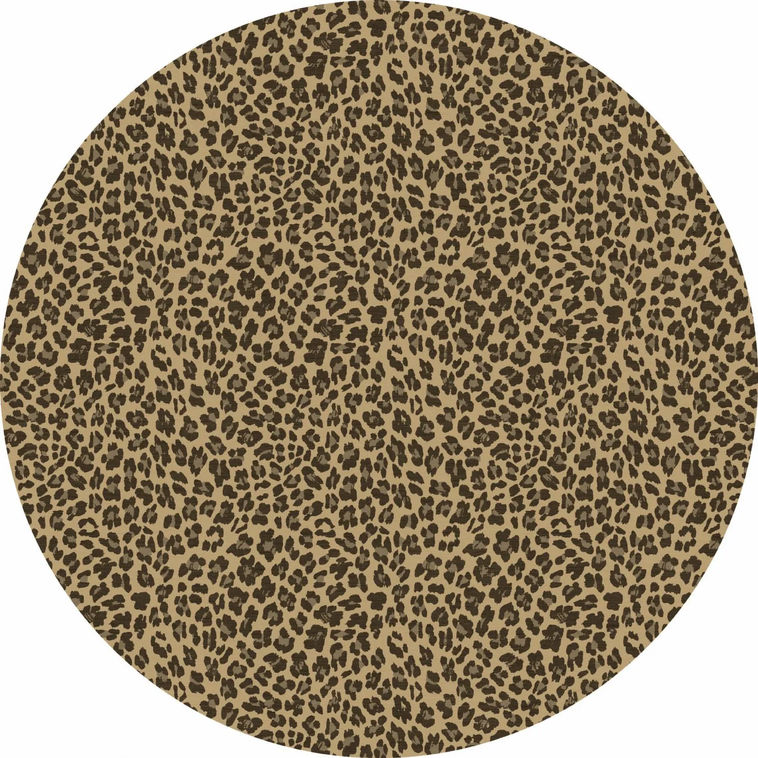 Round rug - Leopard (brown)