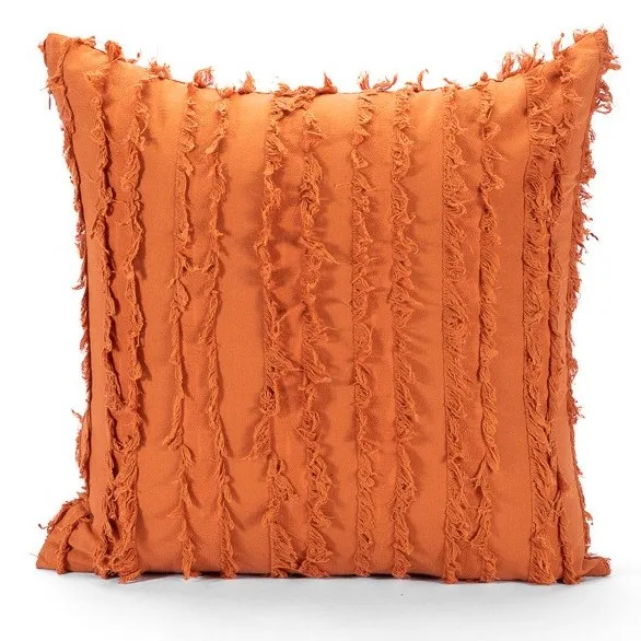 Cushion cover - Boho Linen 45 x 45 cm (orange)