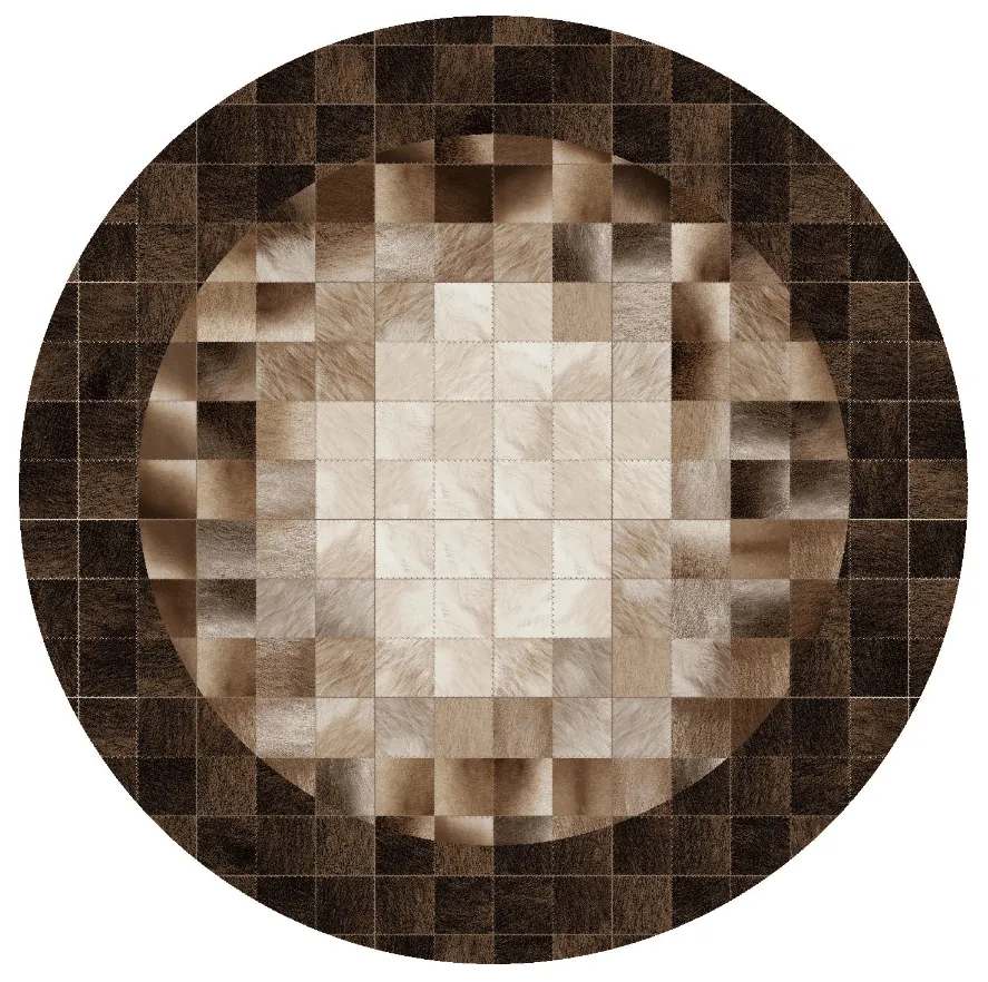 Round rug - Livada (brown/multi)