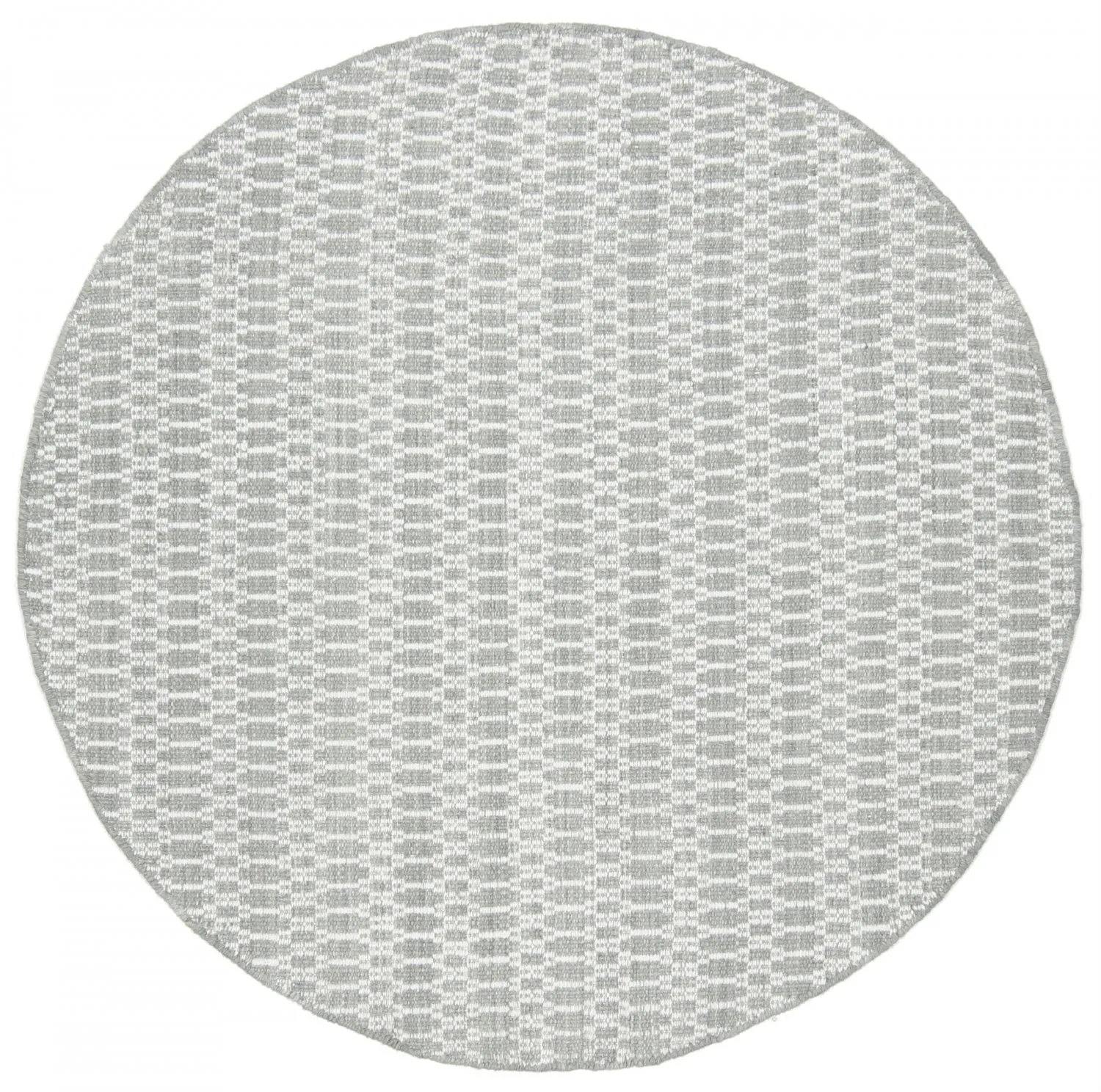 Round rug - Long Stitch (grey)