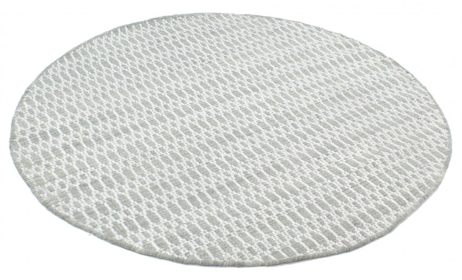 Round rug - Long Stitch (grey)