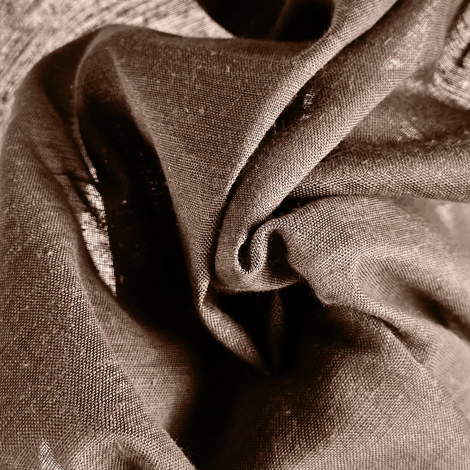 Curtains 2-Pack - Linen Blend Curtain Lumira (dark brown)