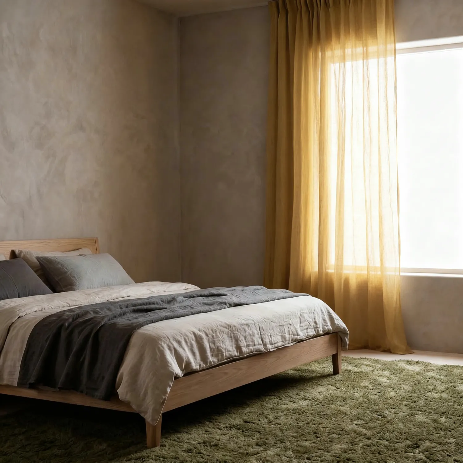 Curtains 2-Pack - Linen Blend Curtain Lumira (ocher)