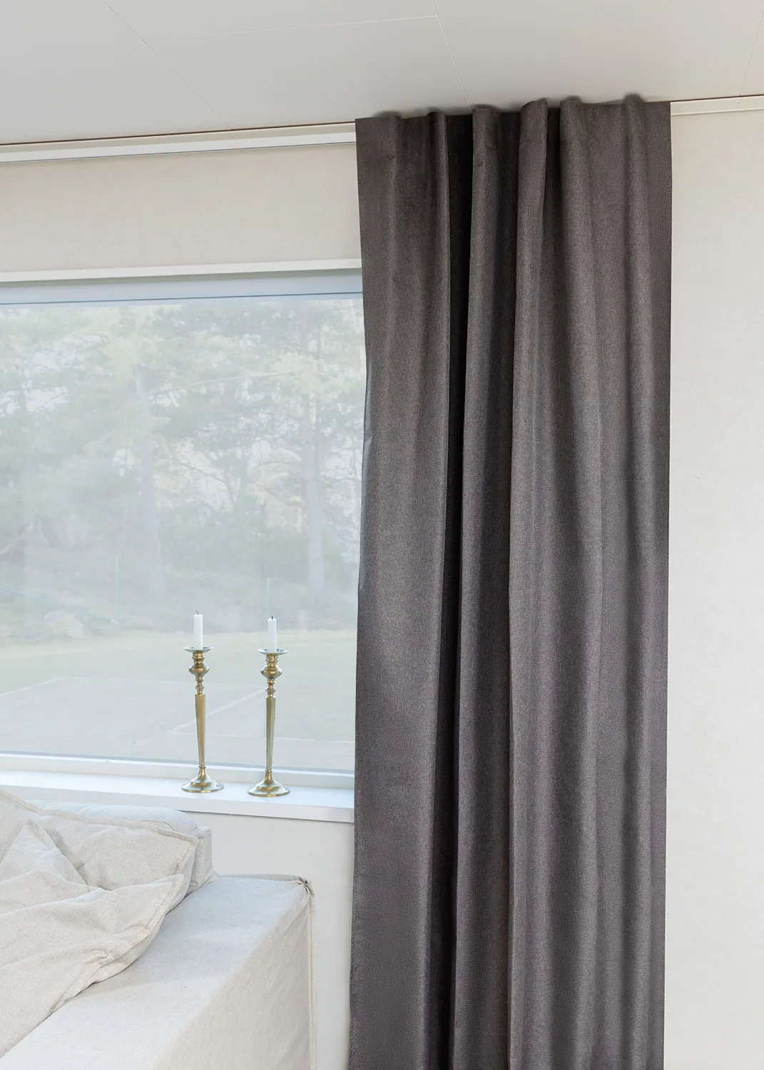 Curtains - Blackout curtain Reyna (graphite)