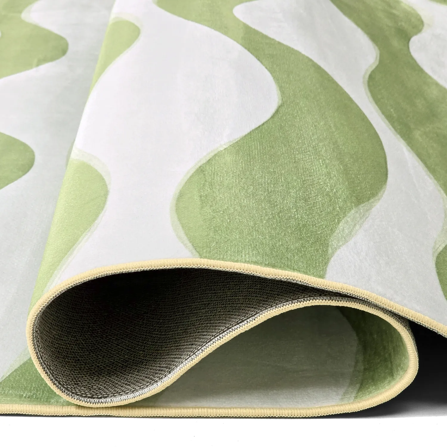 Wilton rug - Marsala (green/white)