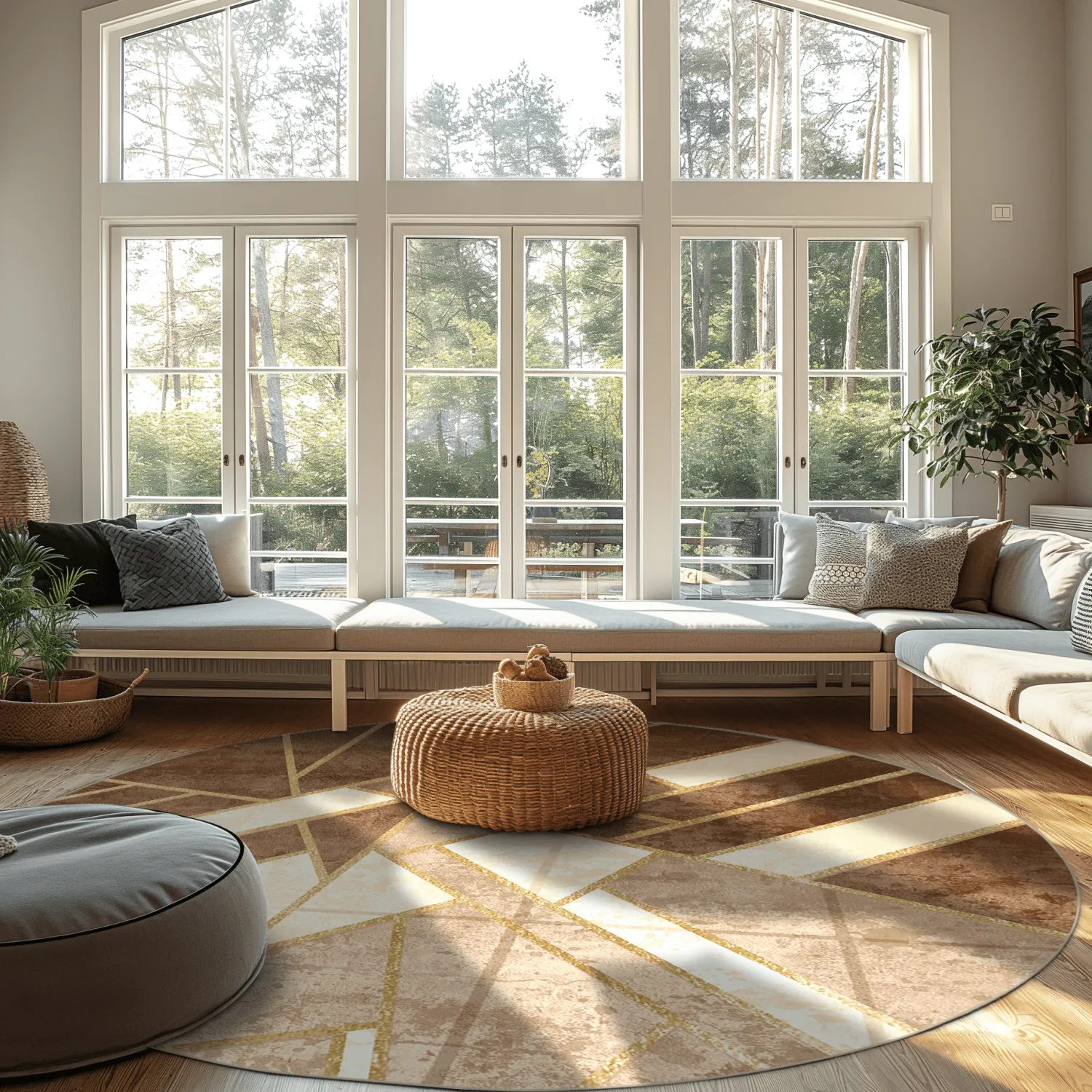 Round rug - Amasra (beige)