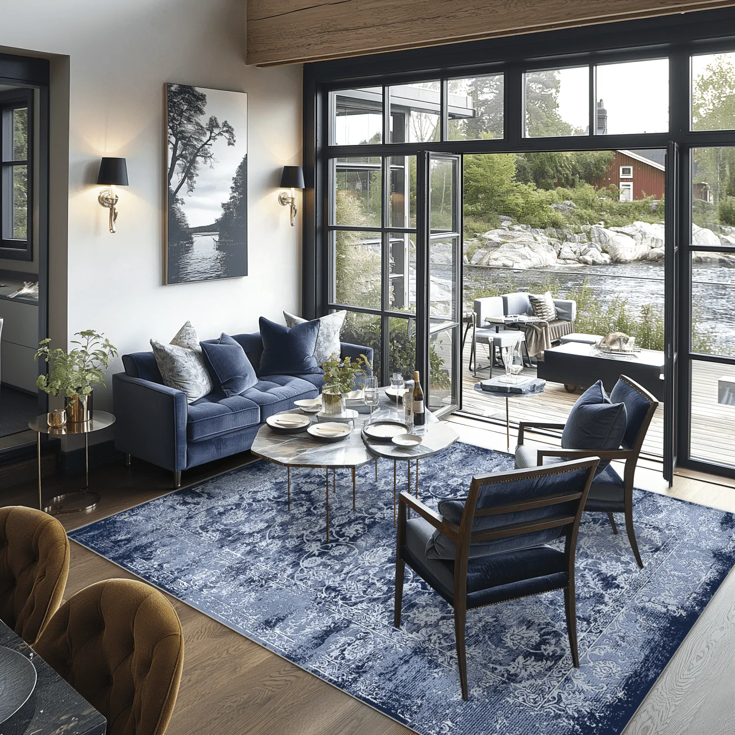 Wilton rug - Amaya (blue)