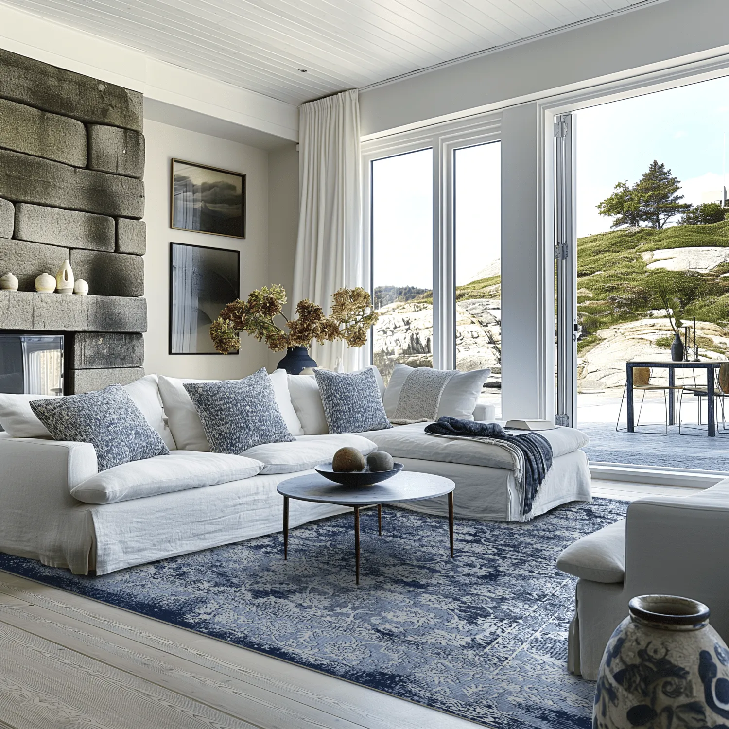 Wilton rug - Amaya (blue)
