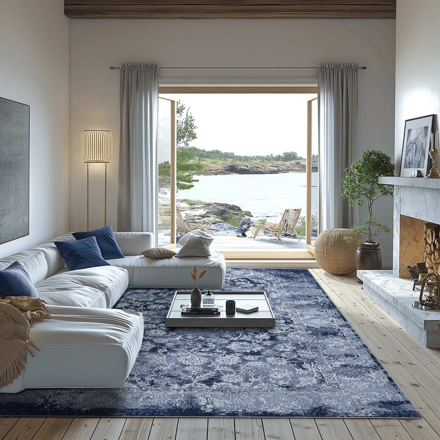 Wilton rug - Amaya (blue)