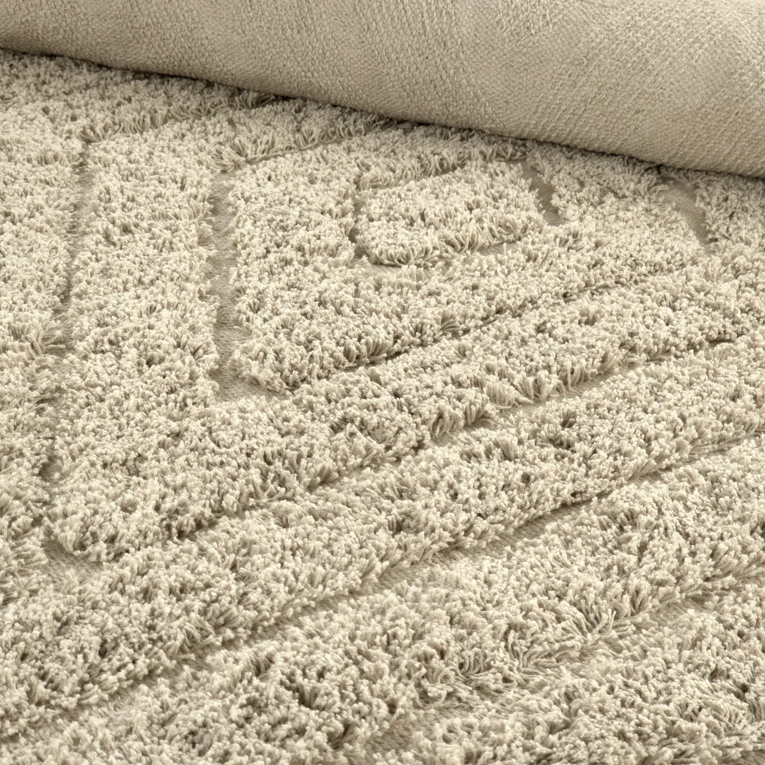 Shaggy rugs - Amberley Natural Cotton Shaggy (beige)