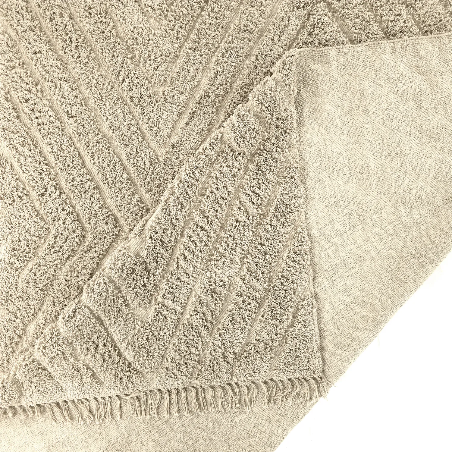 Shaggy rugs - Amberley Natural Cotton Shaggy (beige)