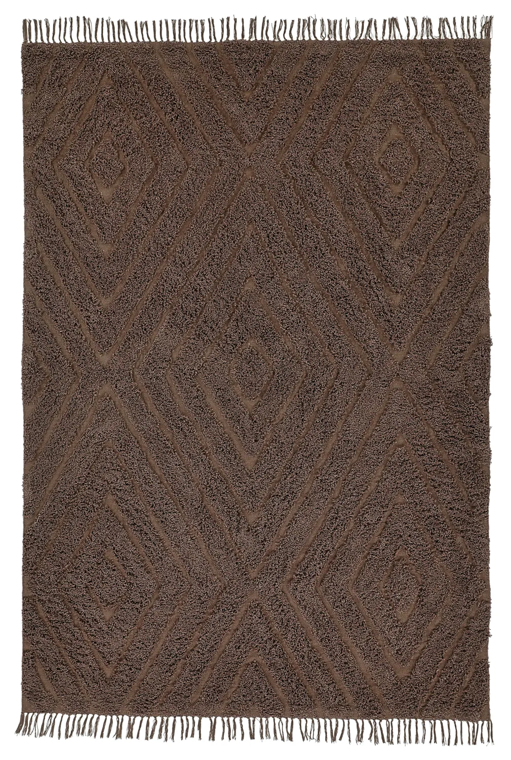 Shaggy rugs - Amberley Natural Cotton Shaggy (brown)