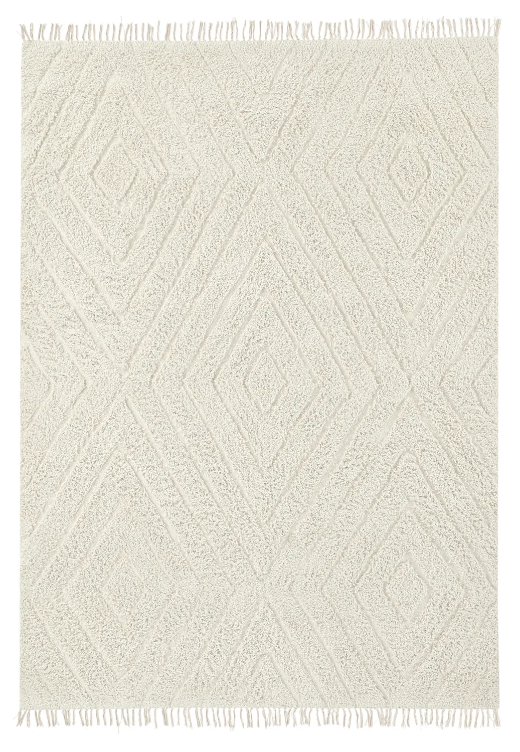 Shaggy rugs - Amberley Natural Cotton Shaggy (off-white)
