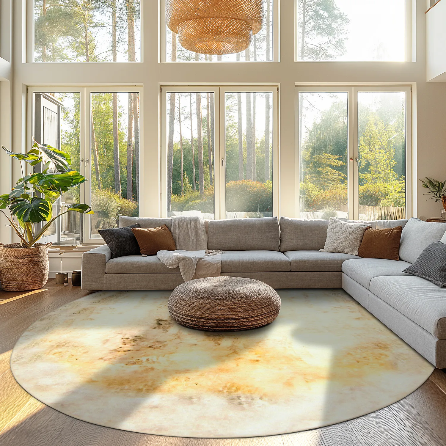 Round rug - Aneto (beige)