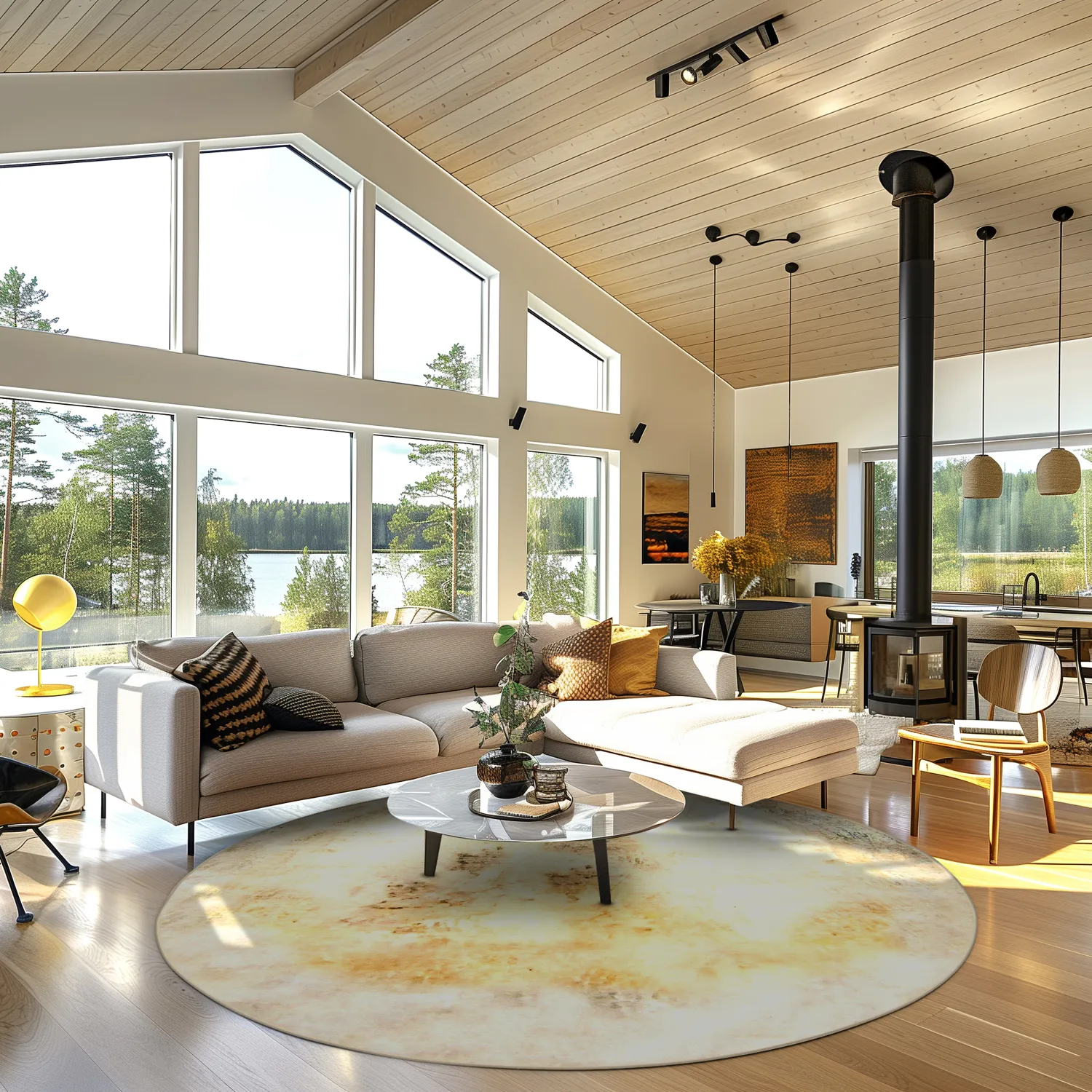 Round rug - Aneto (beige)