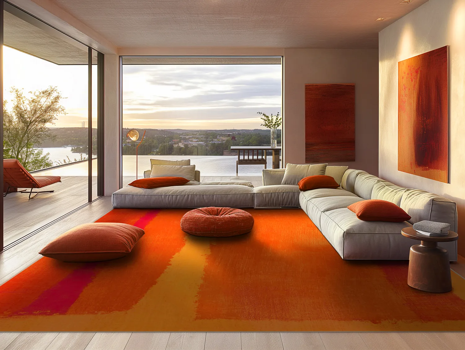 Wilton rug - Asti (orange)