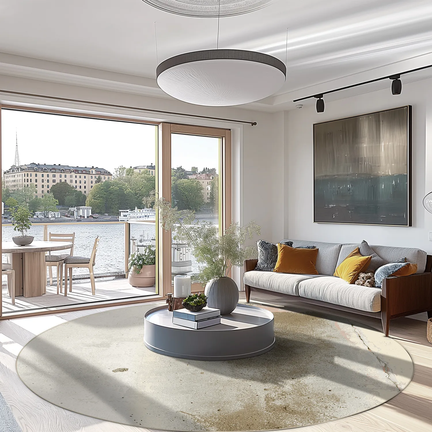 Round rug - Aurelia (beige)