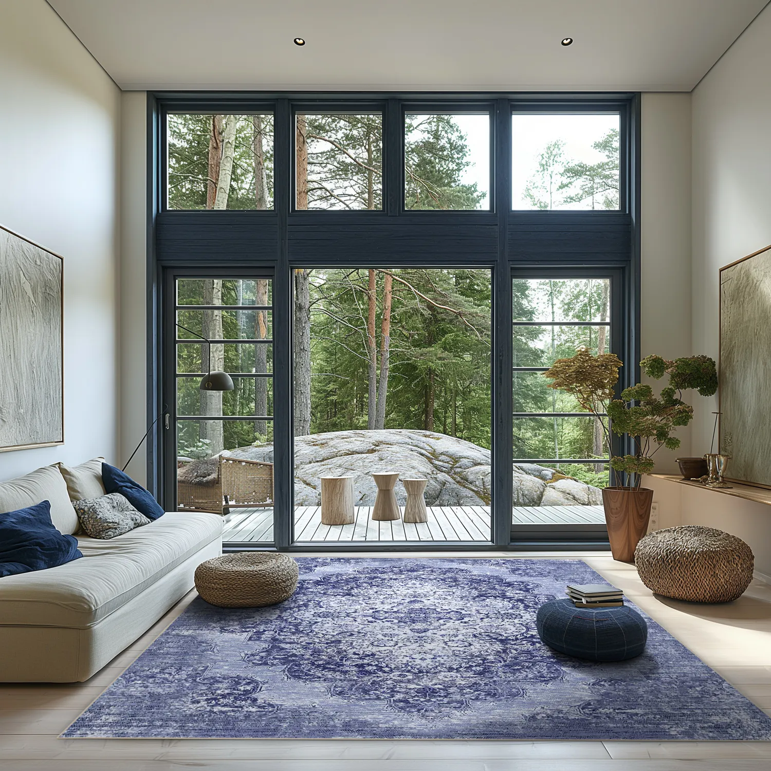 Wilton rug - Badem (blue)