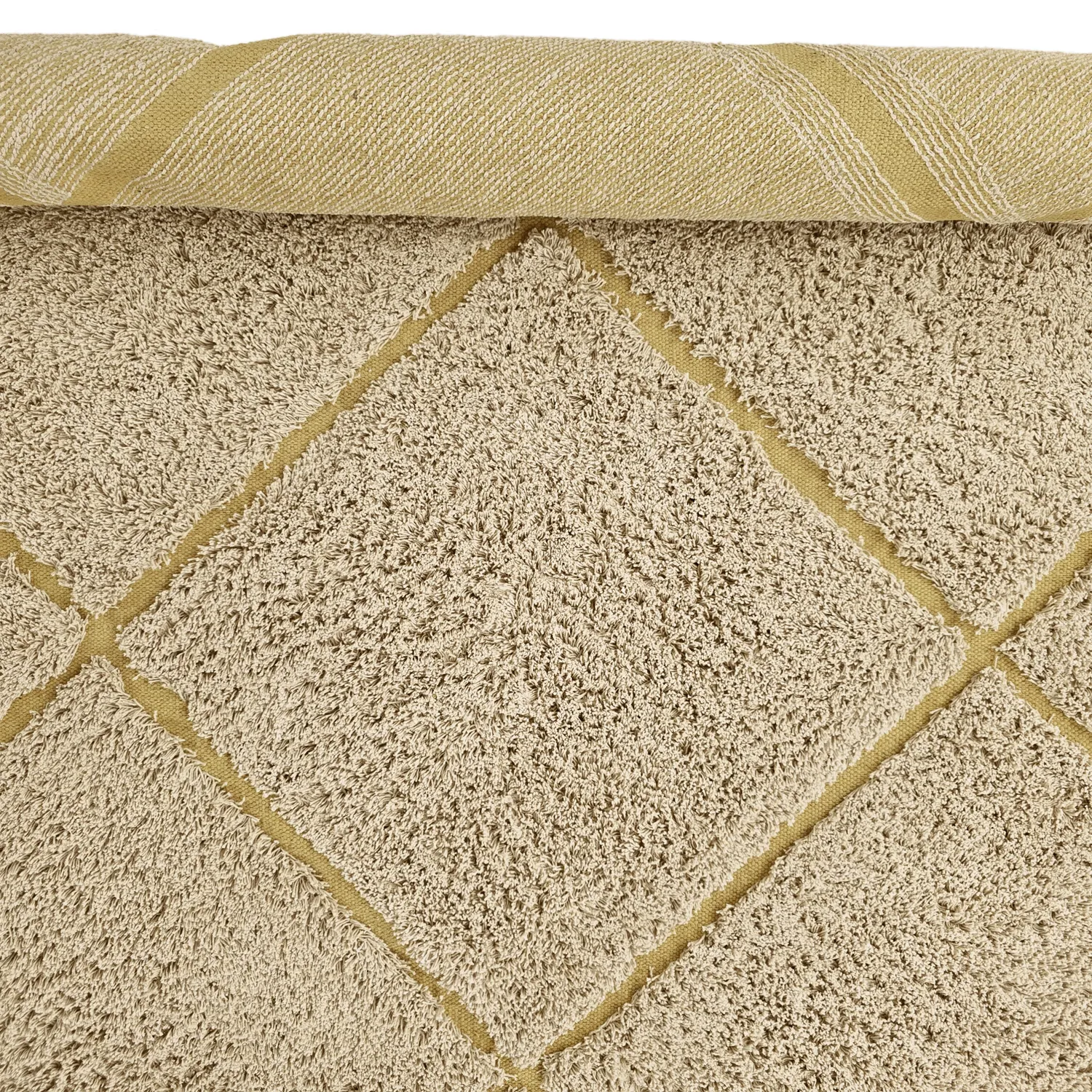 Shaggy rugs - Bellevue Natural Cotton Shaggy (beige/brown)