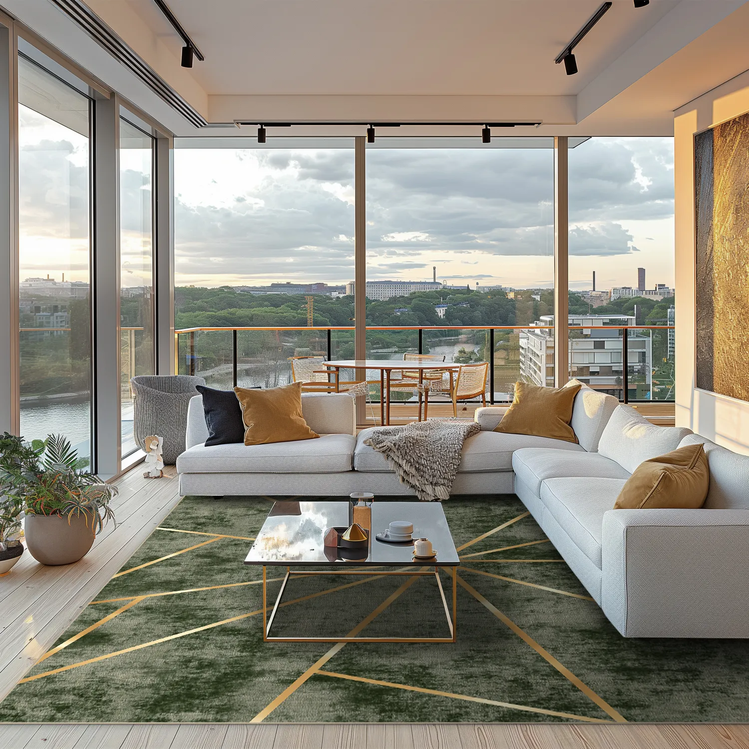 Wilton rug - Bellizzi (green)