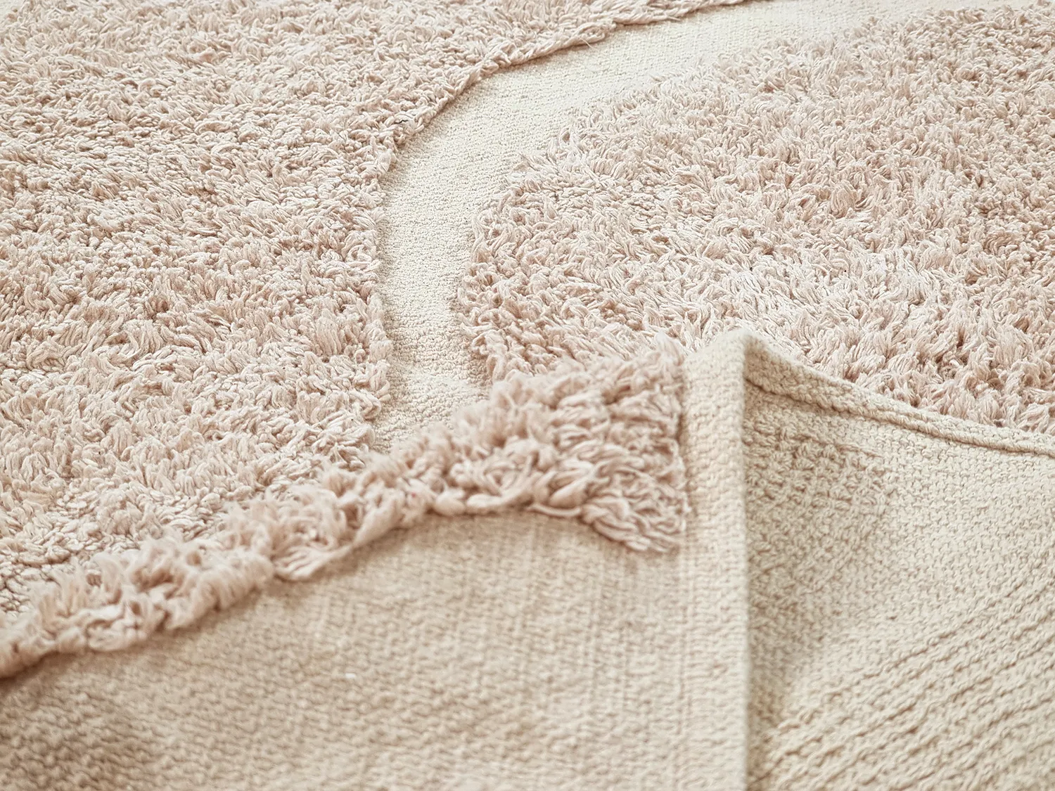 Shaggy rugs - Bonnie Natural Cotton Shaggy (beige)