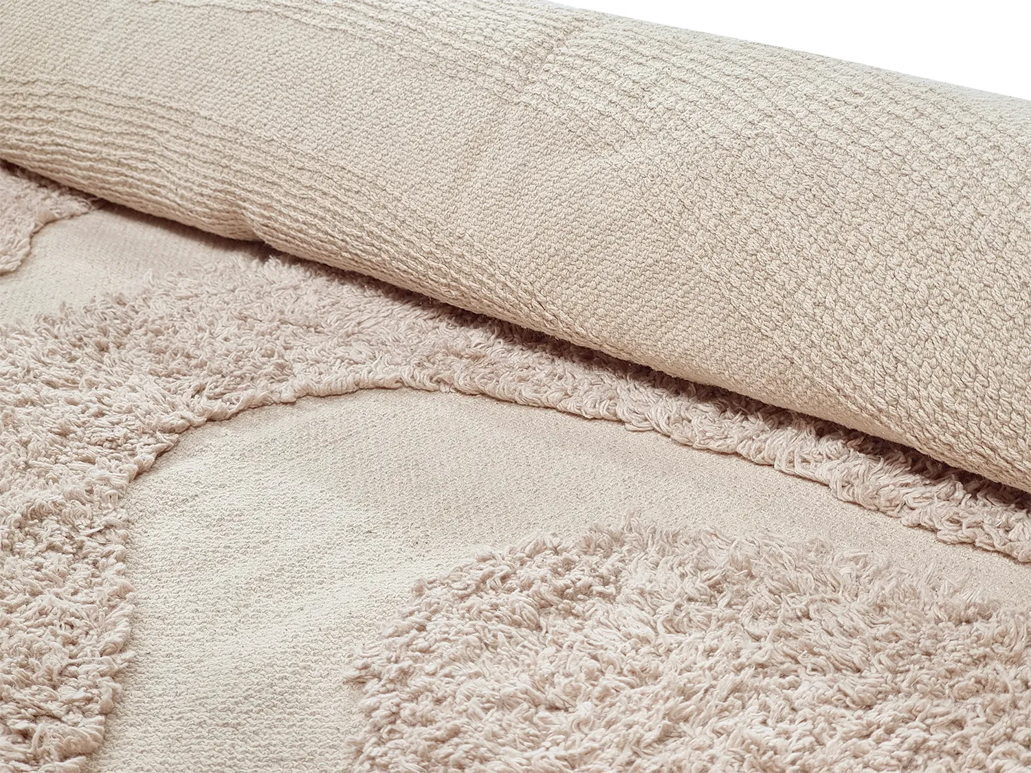 Shaggy rugs - Bonnie Natural Cotton Shaggy (beige)