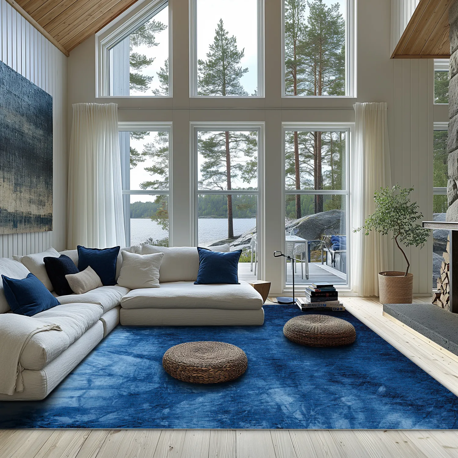 Wilton rug - Cargese (blue)