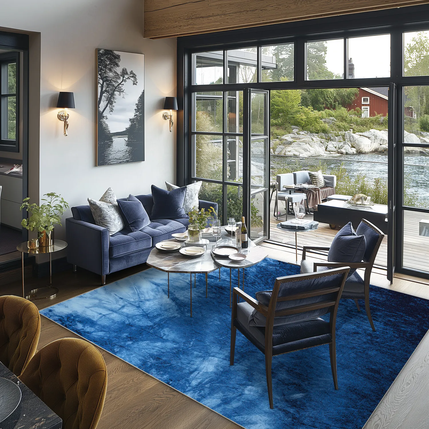 Wilton rug - Cargese (blue)