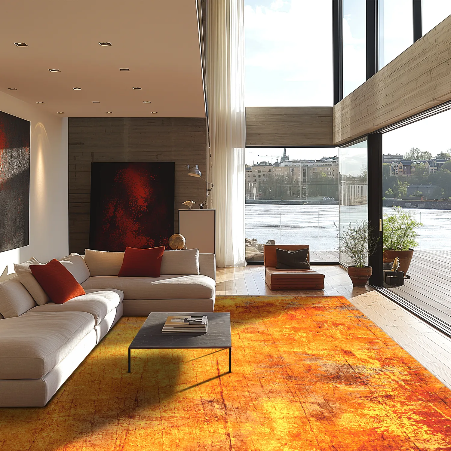 Wilton rug - Cesano (orange)