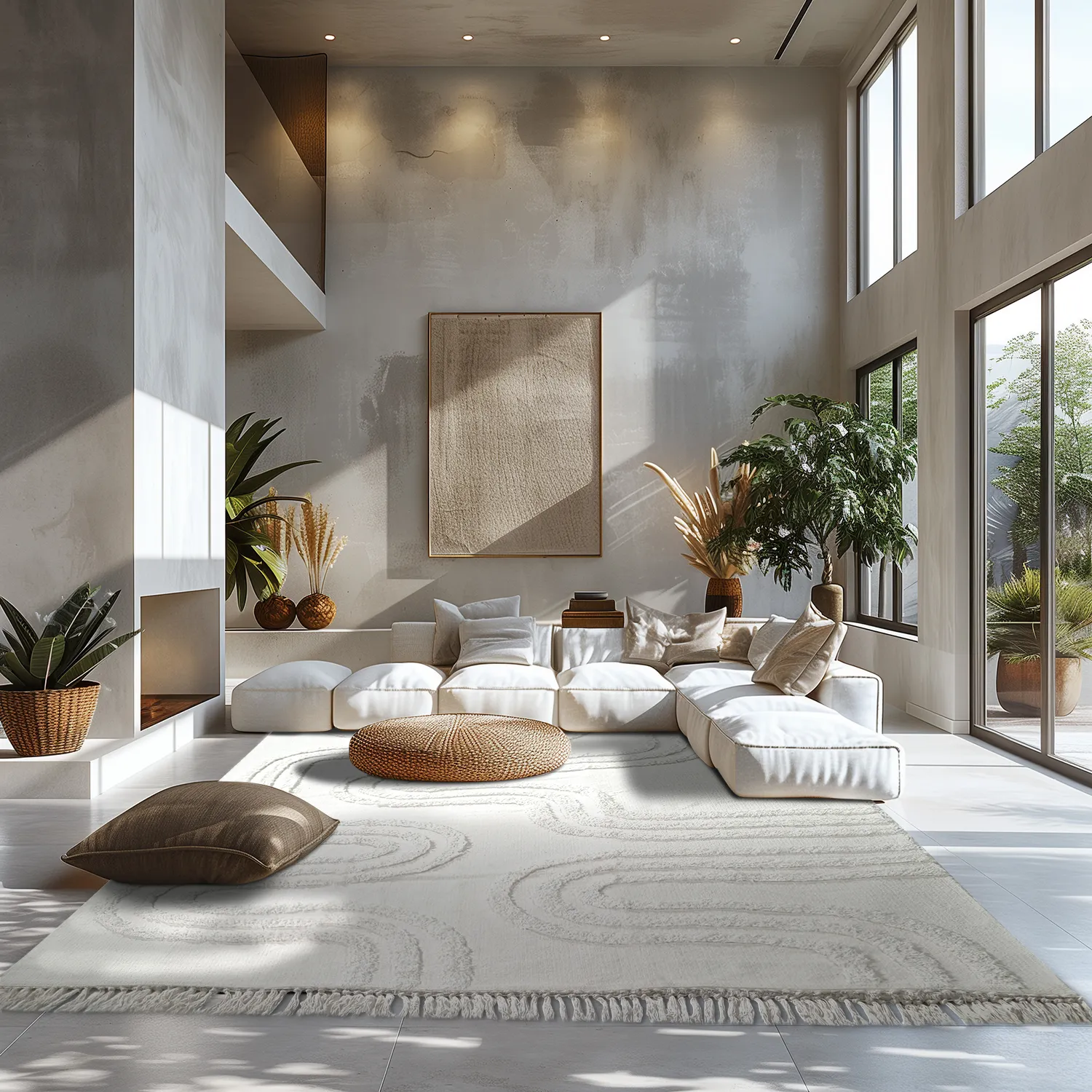 Shaggy rugs - Como Natural Cotton Shaggy (offwhite)