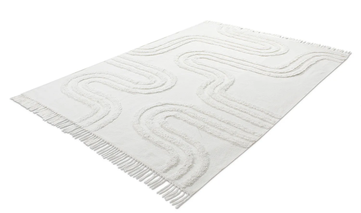 Shaggy rugs - Como Natural Cotton Shaggy (offwhite)