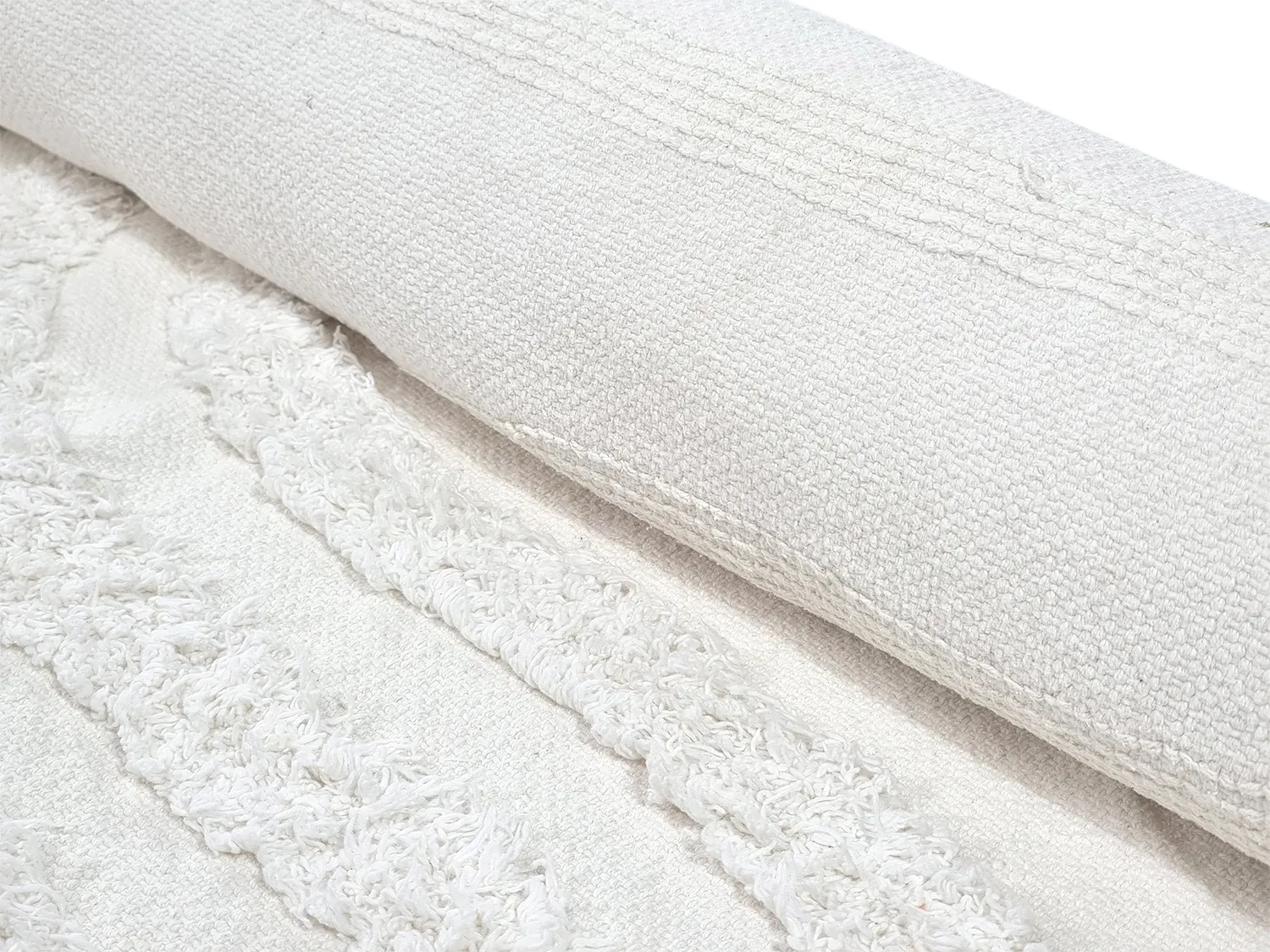 Shaggy rugs - Como Natural Cotton Shaggy (offwhite)