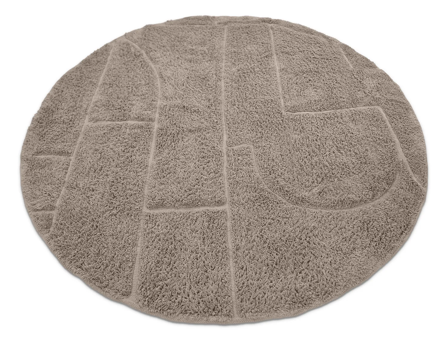 Round rug - Cremona Natural Cotton Shaggy (taupe)