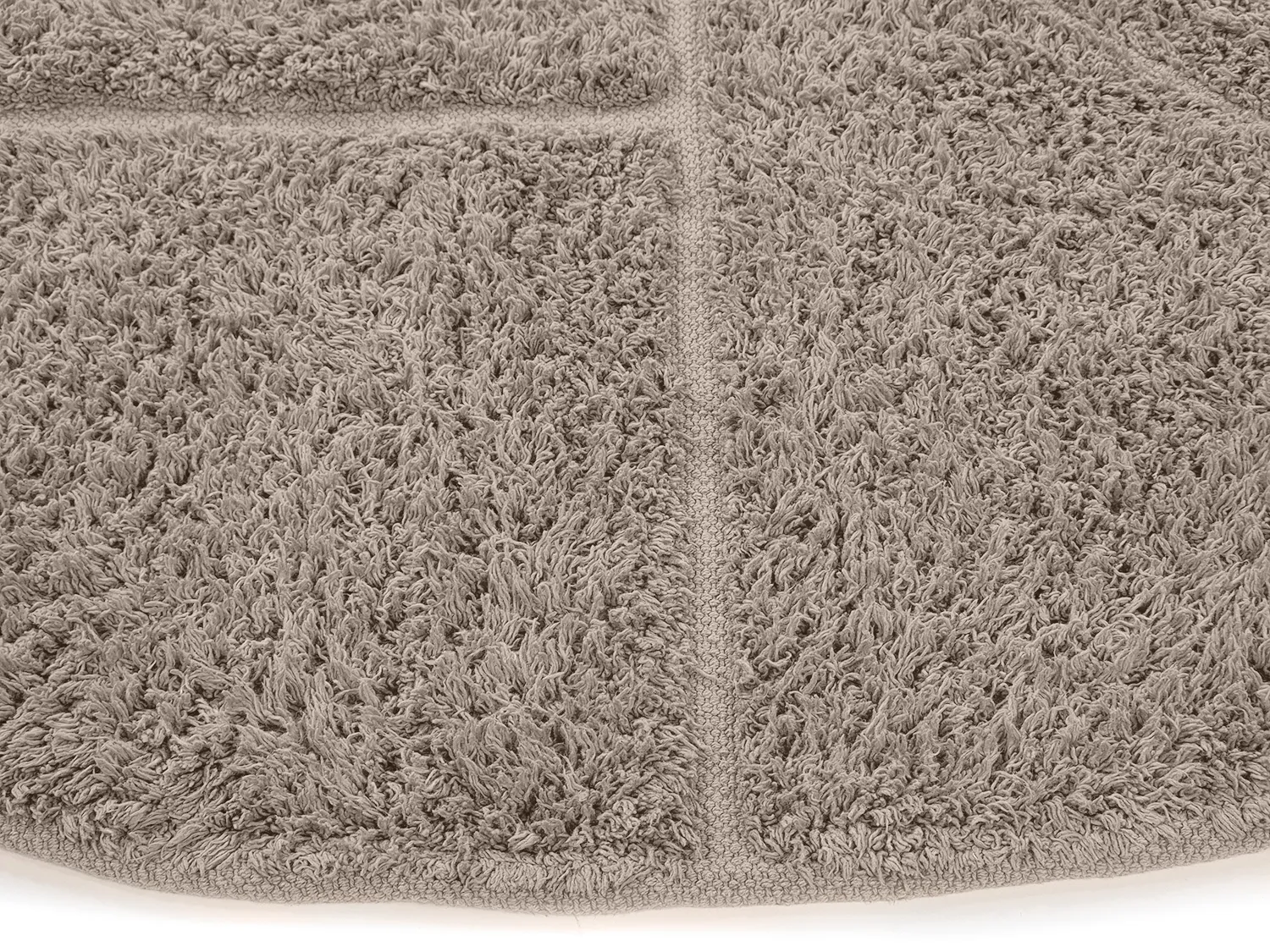 Round rug - Cremona Natural Cotton Shaggy (taupe)