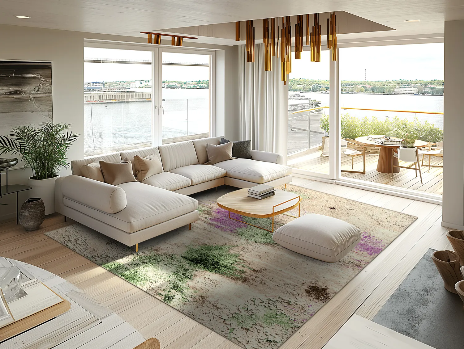 Wilton rug - Dimos (beige/multi)