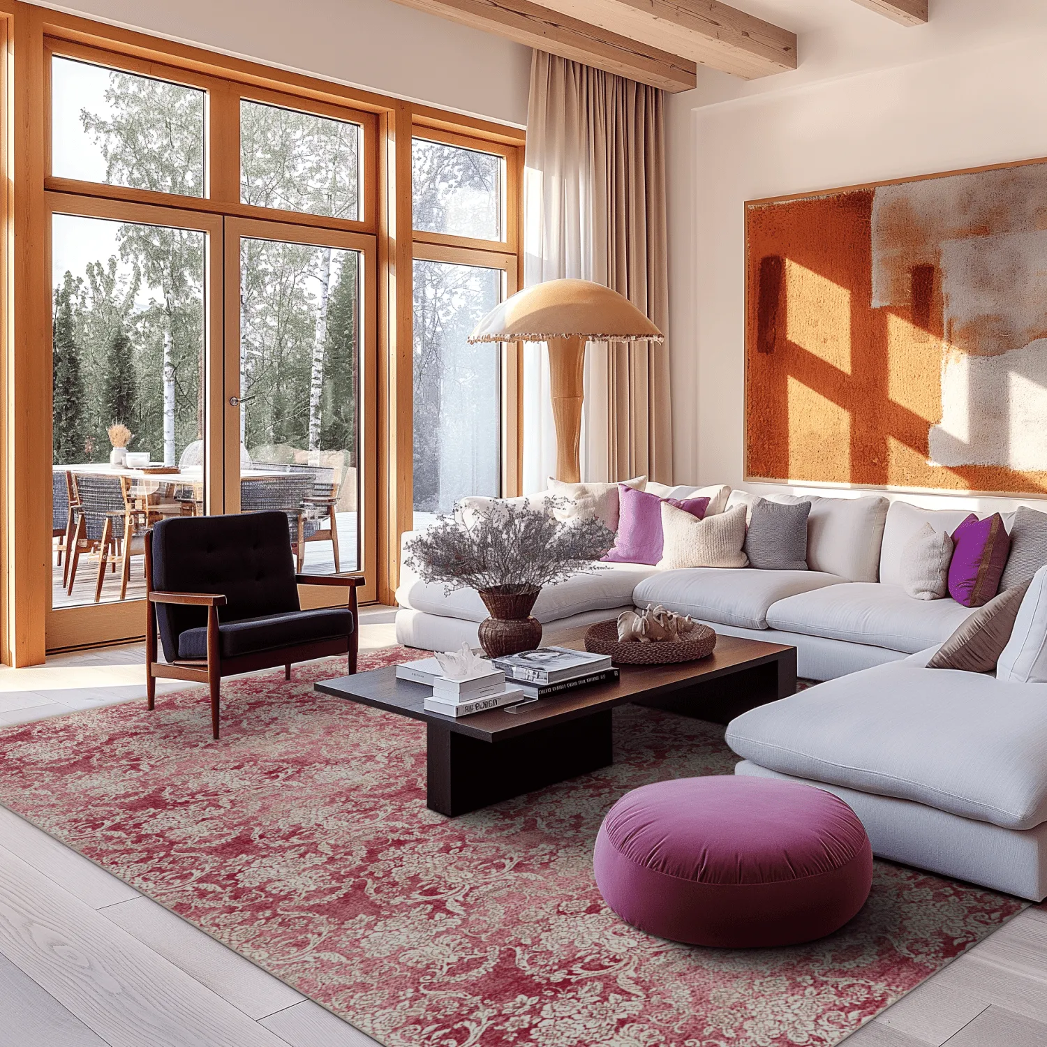 Wilton rug - Edirne (pink)