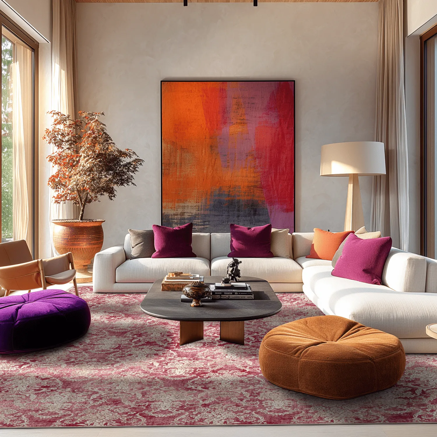 Wilton rug - Edirne (pink)