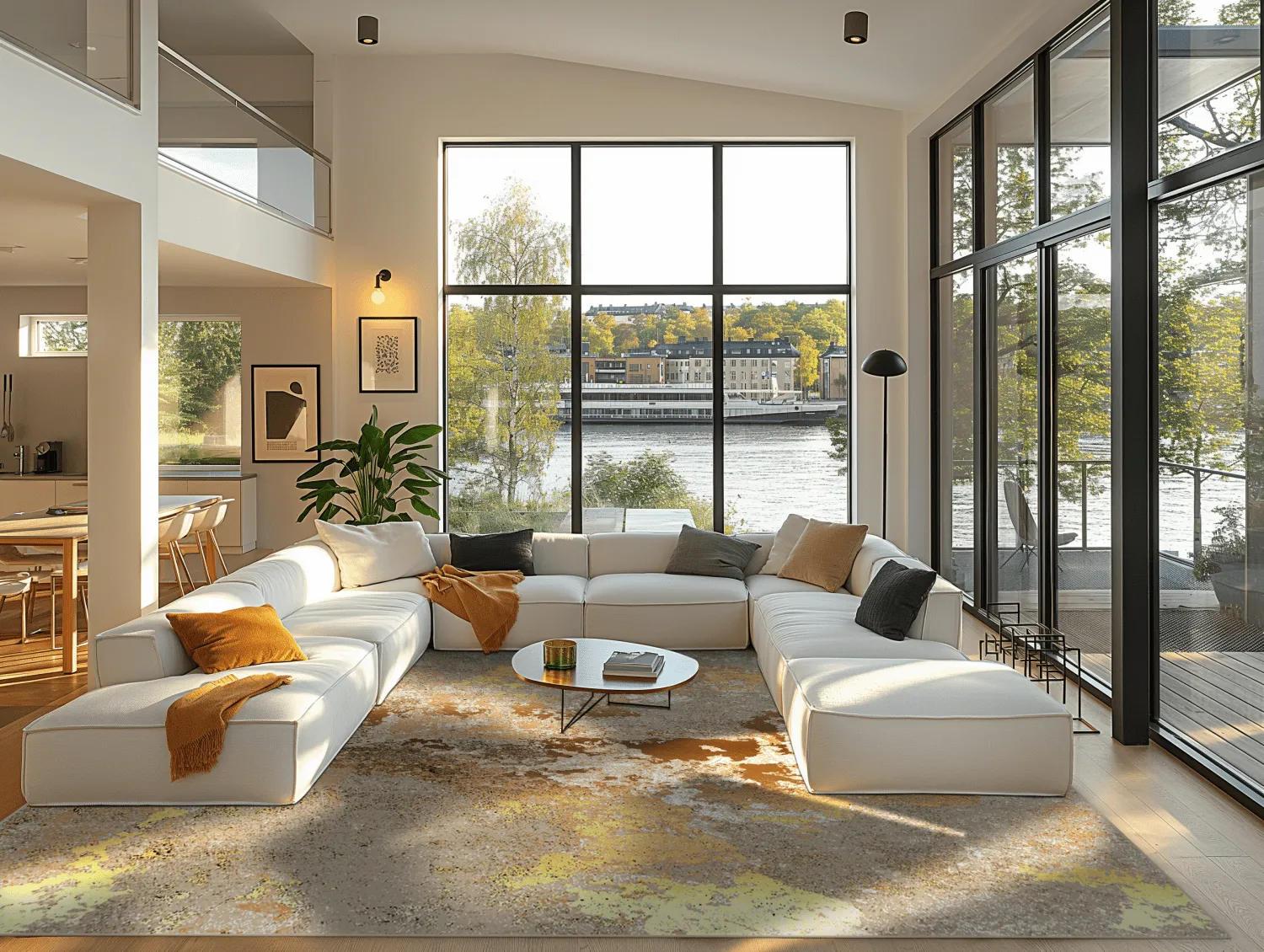 Wilton rug - Elena (beige/gold)