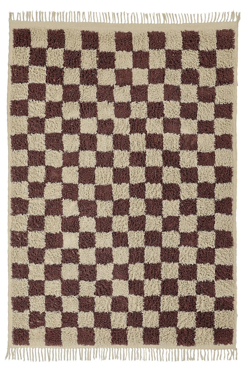 Shaggy rugs - Elsey Natural Cotton Shaggy (beige/brown)