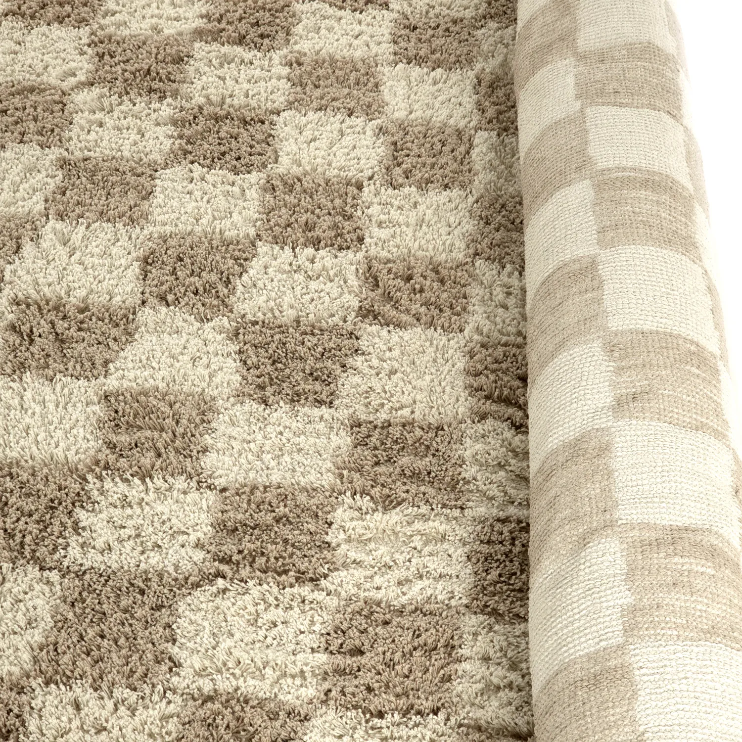 Shaggy rugs - Elsey Natural Cotton Shaggy (cream/sand)
