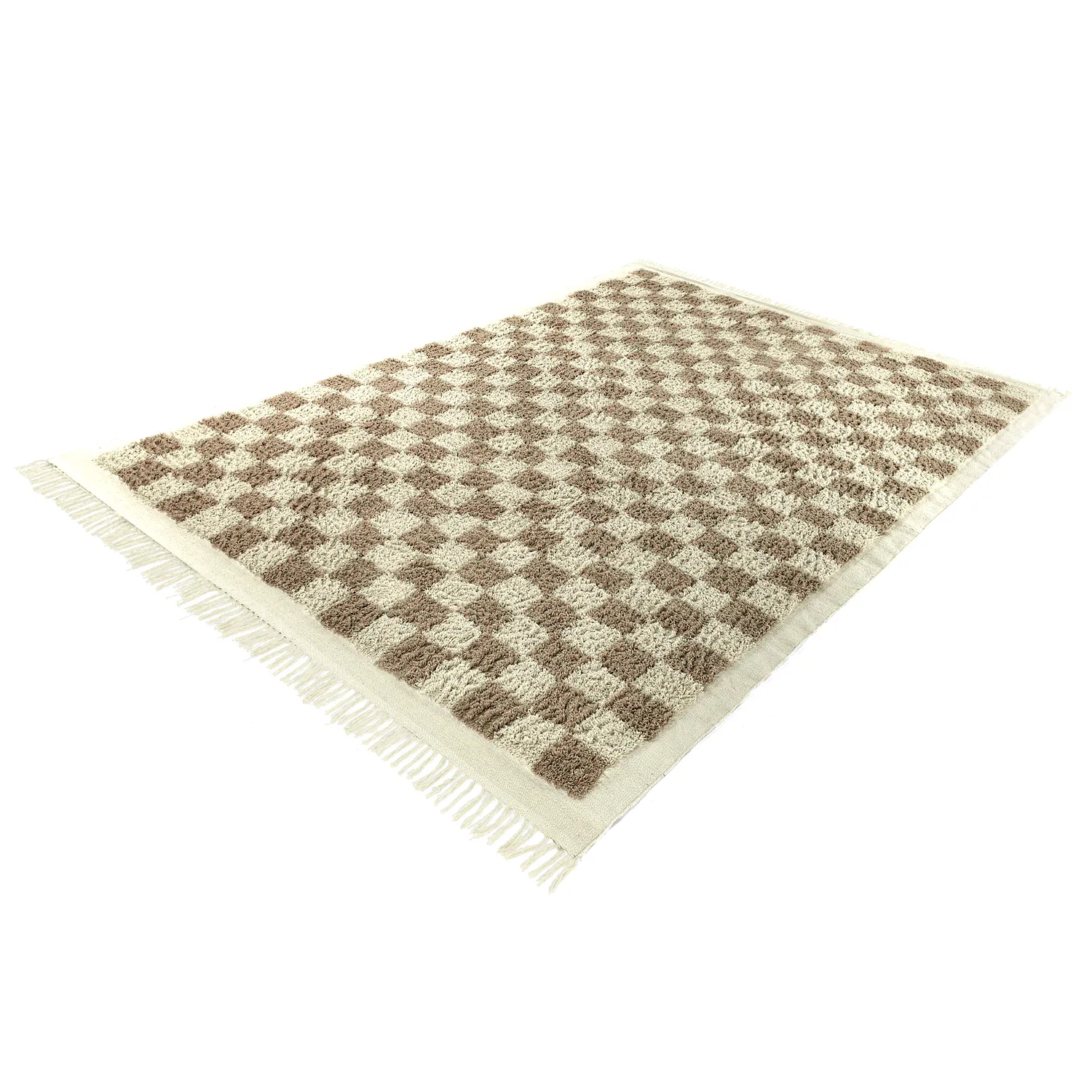 Shaggy rugs - Elsey Natural Cotton Shaggy (cream/sand)