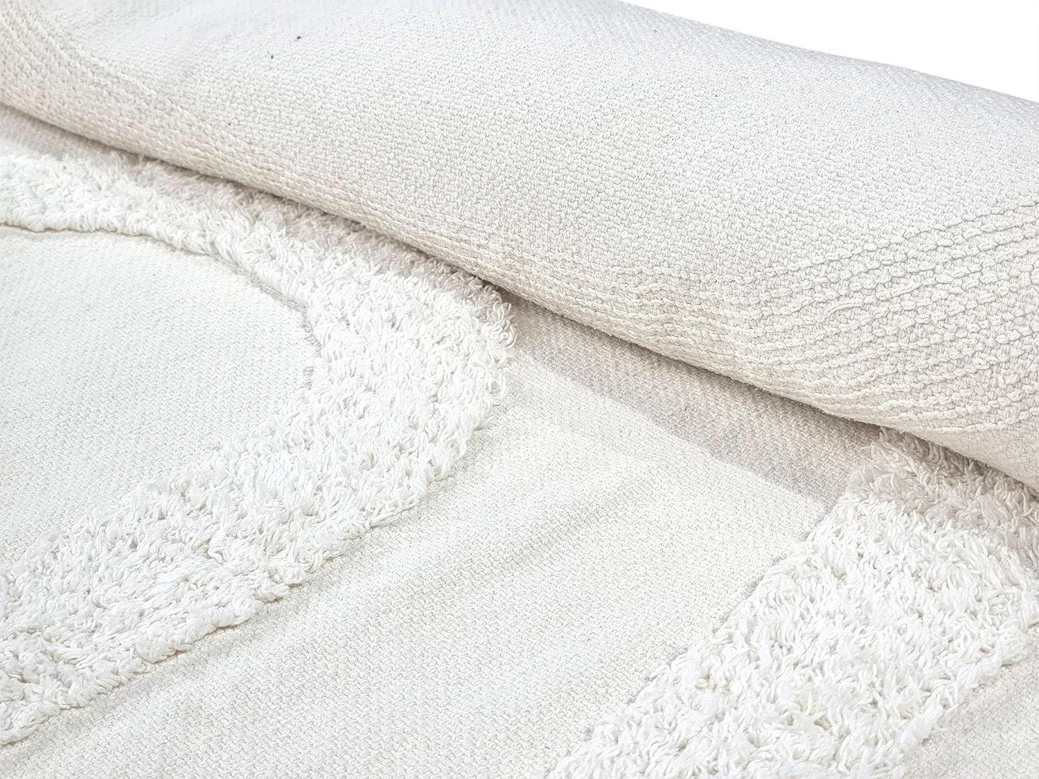 Shaggy rugs - Emilia Natural Cotton Shaggy (offwhite)