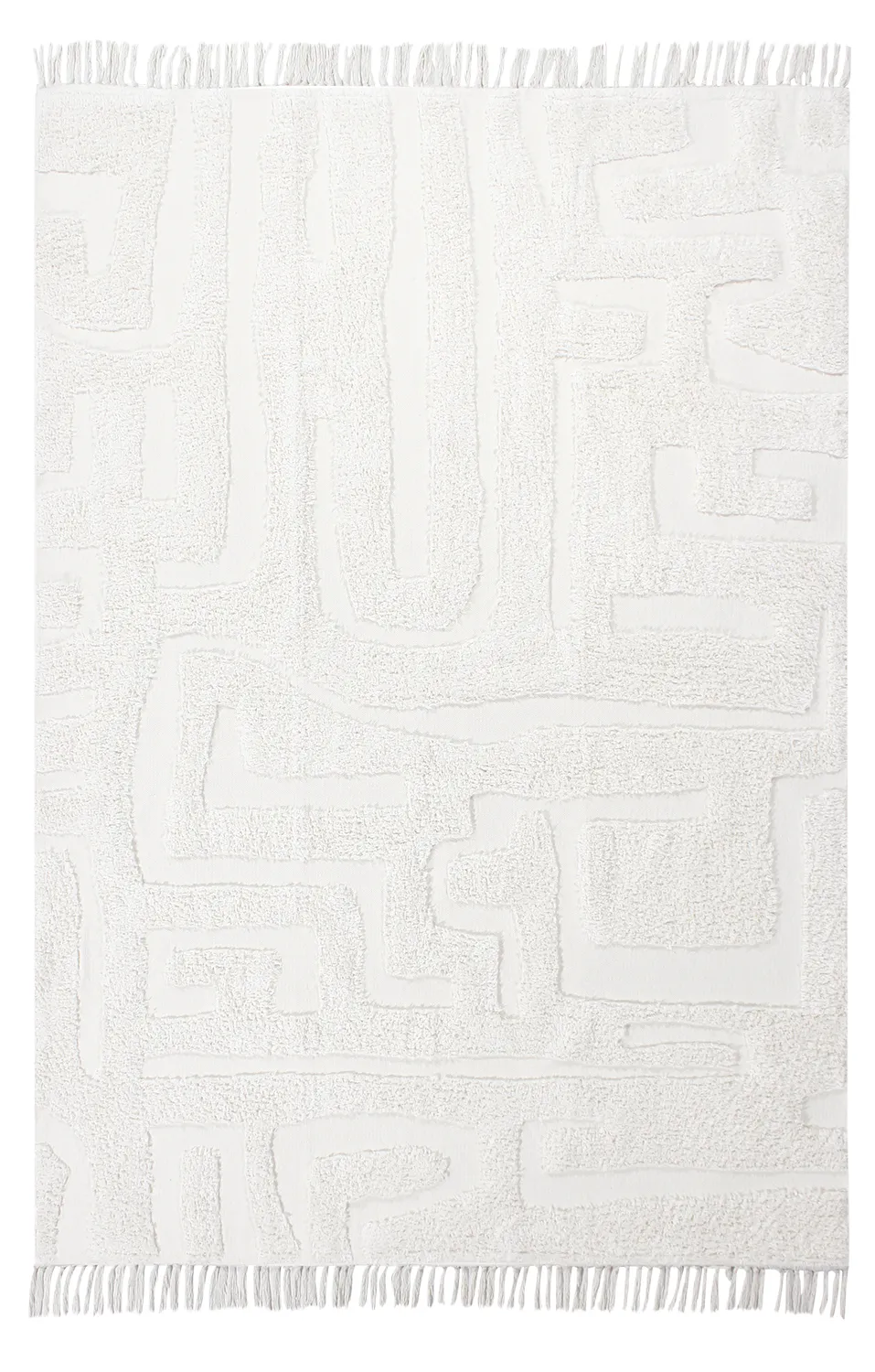 Shaggy rugs - Fallon Natural Cotton Shaggy (offwhite)
