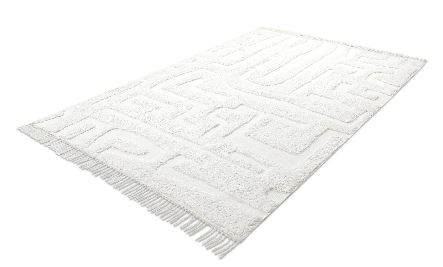 Shaggy rugs - Fallon Natural Cotton Shaggy (offwhite)