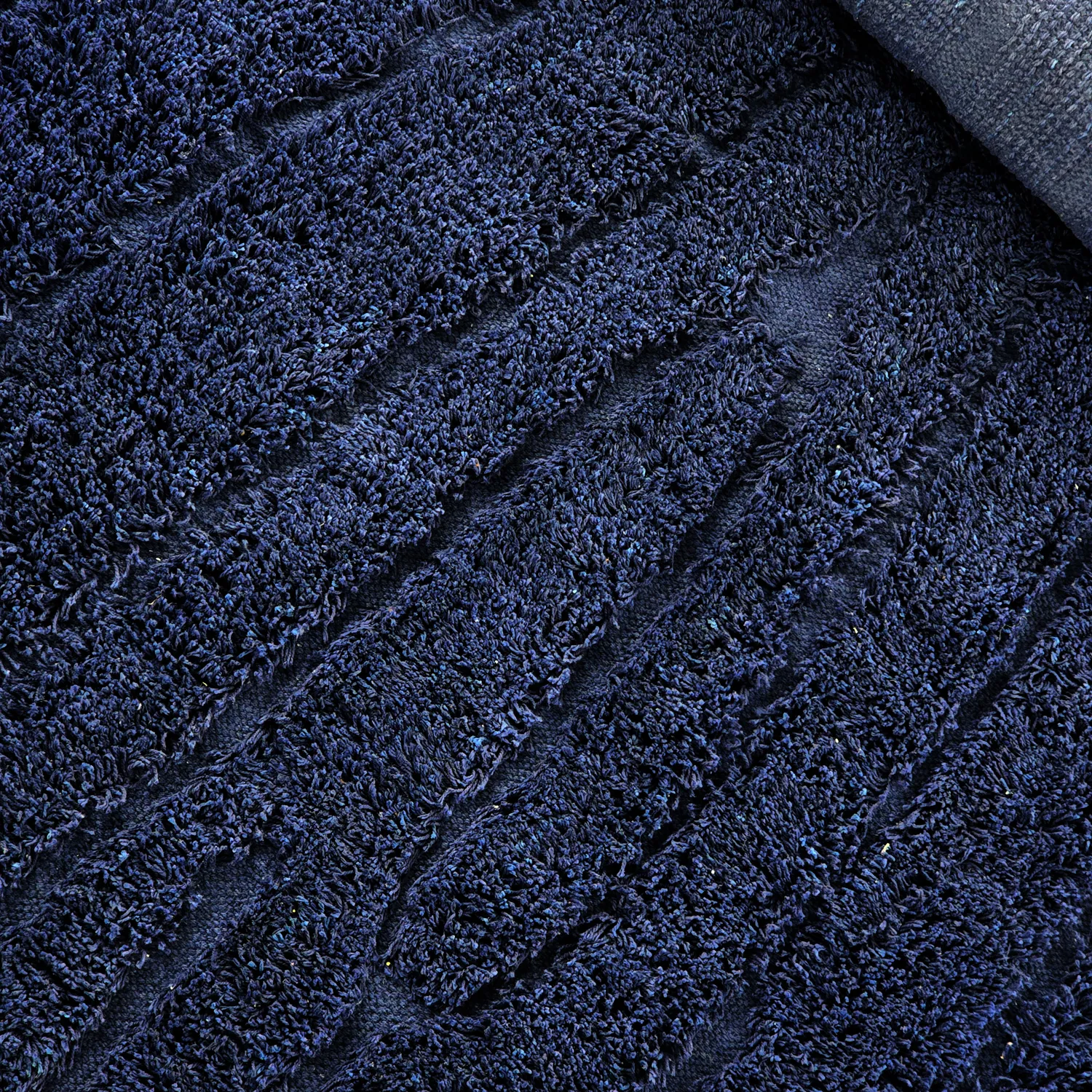Shaggy rugs - Farley Natural Cotton Shaggy (blue)