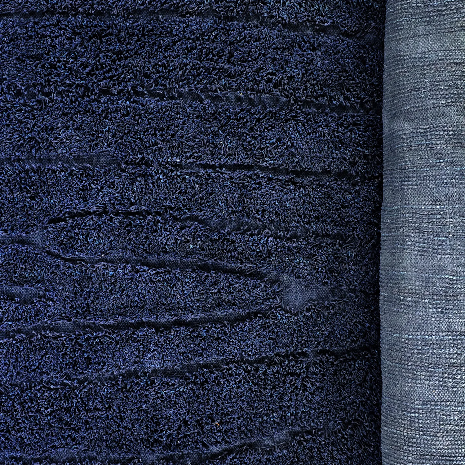 Shaggy rugs - Farley Natural Cotton Shaggy (blue)