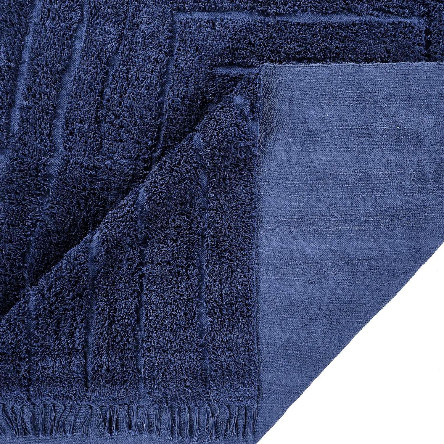 Shaggy rugs - Farley Natural Cotton Shaggy (blue)
