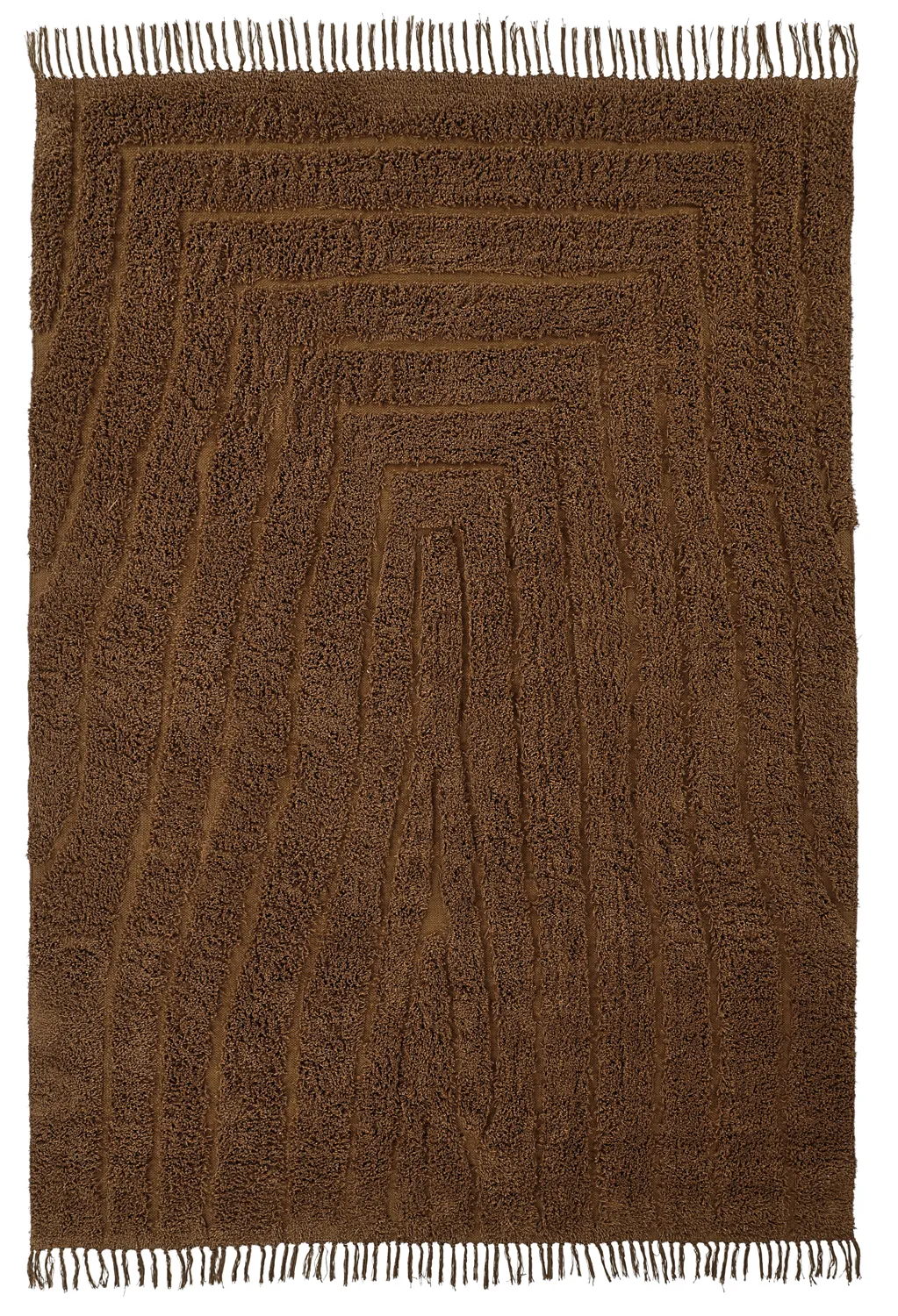 Shaggy rugs - Farley Natural Cotton Shaggy (brown)