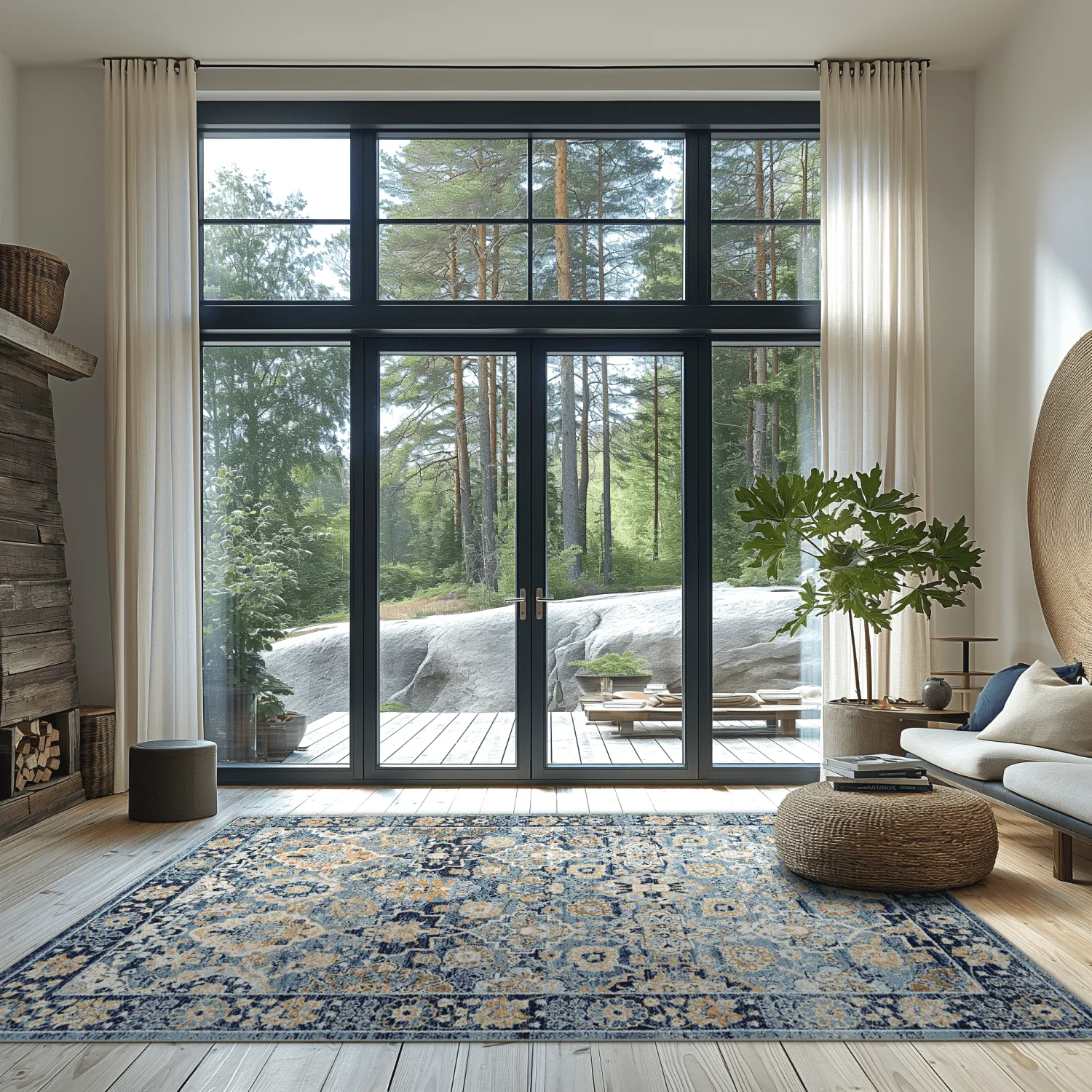 Wilton rug - Fernana (blue/multi)