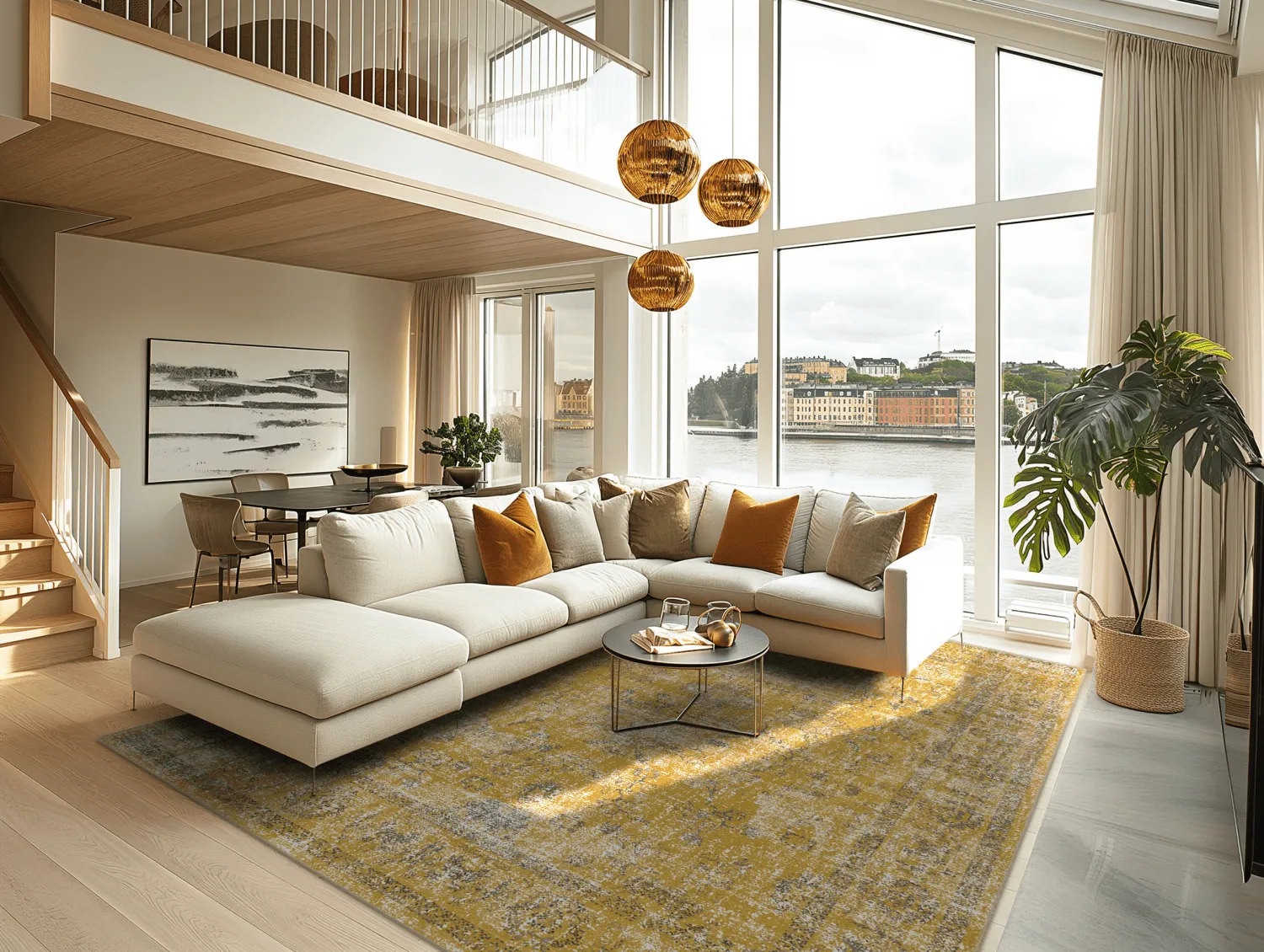 Wilton rug - Gombalia (yellow)